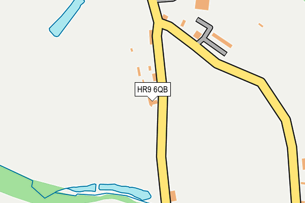 HR9 6QB map - OS OpenMap – Local (Ordnance Survey)