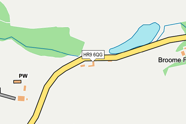HR9 6QG map - OS OpenMap – Local (Ordnance Survey)