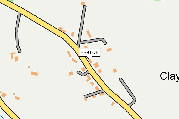 HR9 6QH map - OS OpenMap – Local (Ordnance Survey)