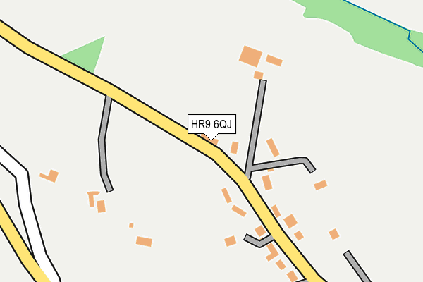 HR9 6QJ map - OS OpenMap – Local (Ordnance Survey)