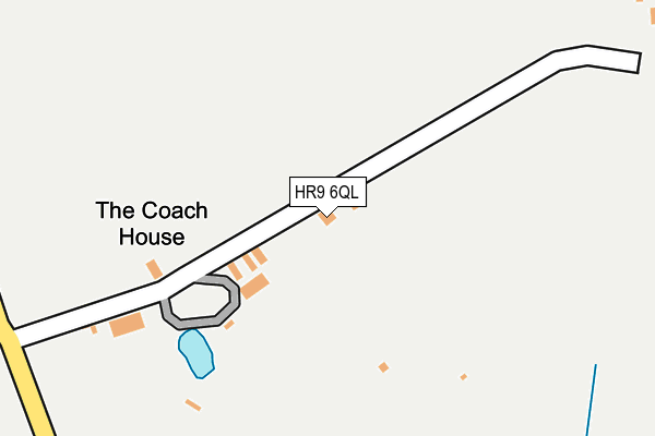 HR9 6QL map - OS OpenMap – Local (Ordnance Survey)