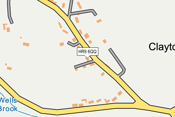 HR9 6QQ map - OS OpenMap – Local (Ordnance Survey)