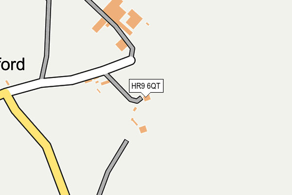 HR9 6QT map - OS OpenMap – Local (Ordnance Survey)