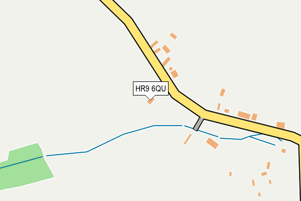 HR9 6QU map - OS OpenMap – Local (Ordnance Survey)