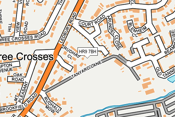HR9 7BH map - OS OpenMap – Local (Ordnance Survey)