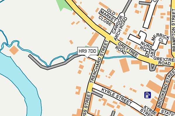 HR9 7DD map - OS OpenMap – Local (Ordnance Survey)