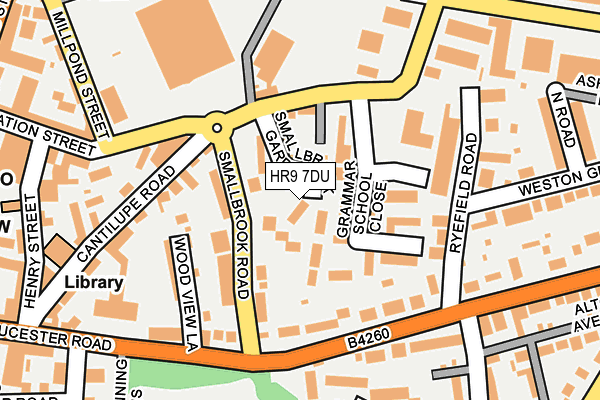 HR9 7DU map - OS OpenMap – Local (Ordnance Survey)