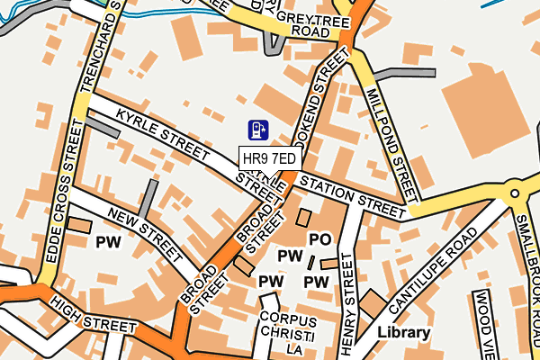 HR9 7ED map - OS OpenMap – Local (Ordnance Survey)