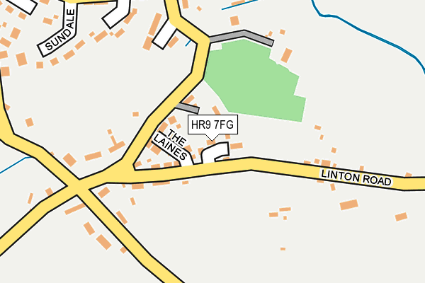 HR9 7FG map - OS OpenMap – Local (Ordnance Survey)