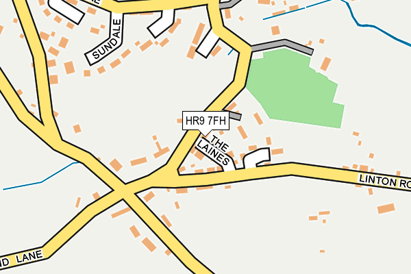 HR9 7FH map - OS OpenMap – Local (Ordnance Survey)