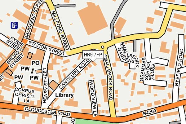 HR9 7FP map - OS OpenMap – Local (Ordnance Survey)