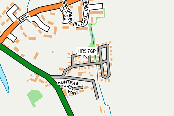 HR9 7GP map - OS OpenMap – Local (Ordnance Survey)