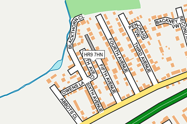 HR9 7HN map - OS OpenMap – Local (Ordnance Survey)