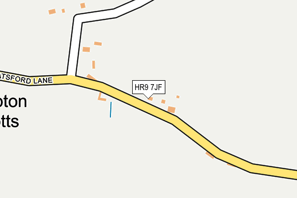 HR9 7JF map - OS OpenMap – Local (Ordnance Survey)