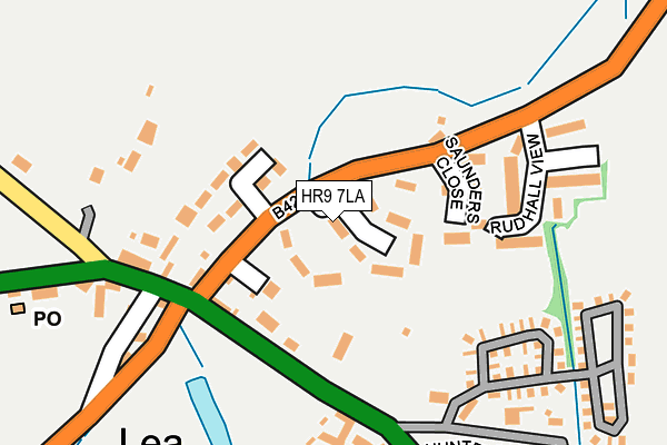 HR9 7LA map - OS OpenMap – Local (Ordnance Survey)