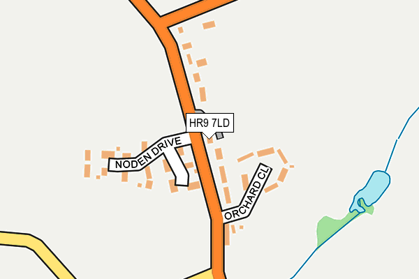 HR9 7LD map - OS OpenMap – Local (Ordnance Survey)