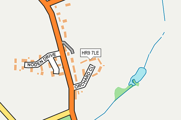 HR9 7LE map - OS OpenMap – Local (Ordnance Survey)