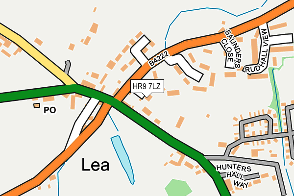 HR9 7LZ map - OS OpenMap – Local (Ordnance Survey)