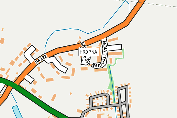 HR9 7NA map - OS OpenMap – Local (Ordnance Survey)