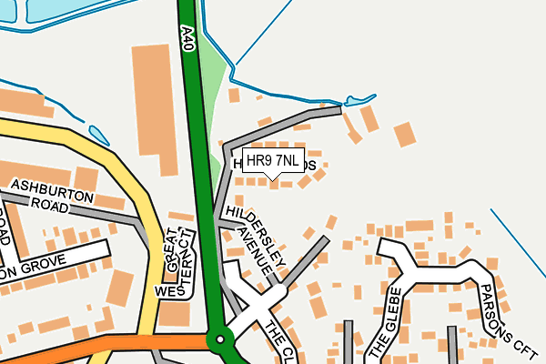 HR9 7NL map - OS OpenMap – Local (Ordnance Survey)