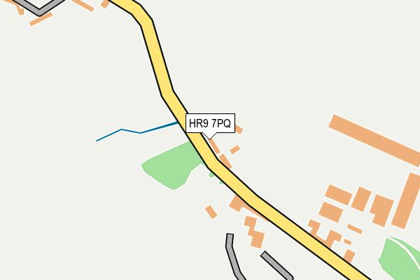 HR9 7PQ map - OS OpenMap – Local (Ordnance Survey)