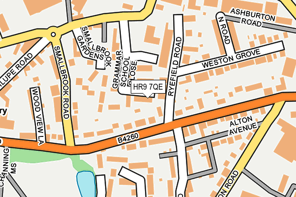 HR9 7QE map - OS OpenMap – Local (Ordnance Survey)