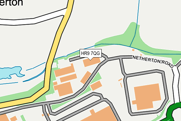 HR9 7QG map - OS OpenMap – Local (Ordnance Survey)
