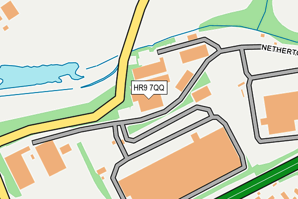 HR9 7QQ map - OS OpenMap – Local (Ordnance Survey)