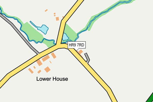 HR9 7RD map - OS OpenMap – Local (Ordnance Survey)
