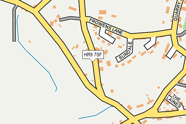 HR9 7SF map - OS OpenMap – Local (Ordnance Survey)