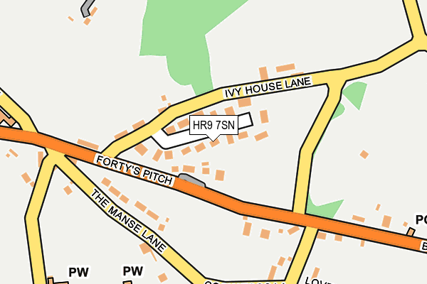 HR9 7SN map - OS OpenMap – Local (Ordnance Survey)