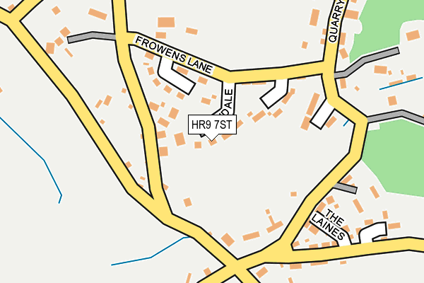 HR9 7ST map - OS OpenMap – Local (Ordnance Survey)