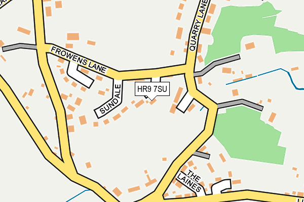 HR9 7SU map - OS OpenMap – Local (Ordnance Survey)