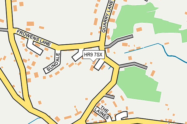 HR9 7SX map - OS OpenMap – Local (Ordnance Survey)