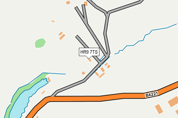 HR9 7TS map - OS OpenMap – Local (Ordnance Survey)