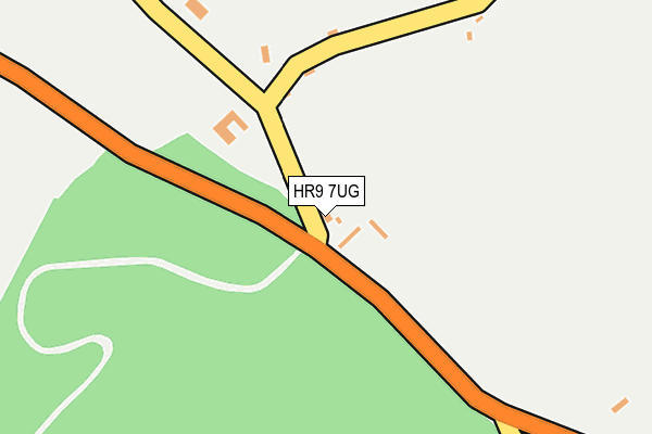 HR9 7UG map - OS OpenMap – Local (Ordnance Survey)