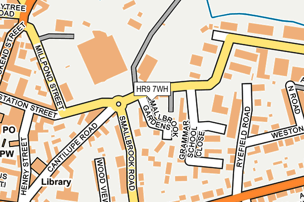 HR9 7WH map - OS OpenMap – Local (Ordnance Survey)