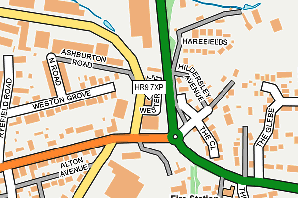 HR9 7XP map - OS OpenMap – Local (Ordnance Survey)