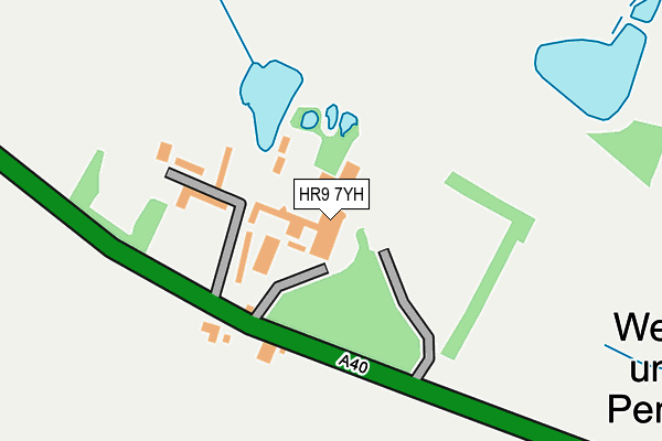 HR9 7YH map - OS OpenMap – Local (Ordnance Survey)