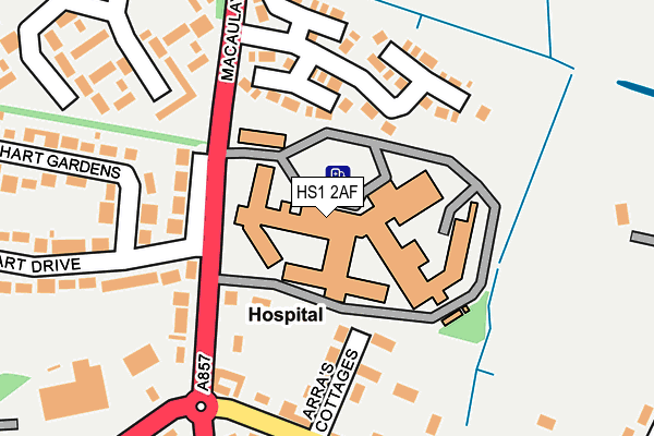 HS1 2AF map - OS OpenMap – Local (Ordnance Survey)