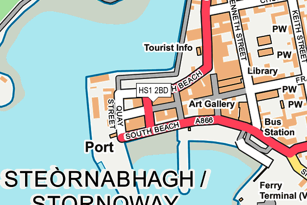Map of CROWN HOTEL (STORNOWAY) LTD at local scale