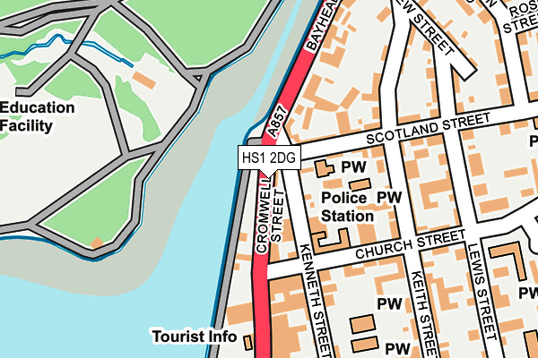 HS1 2DG map - OS OpenMap – Local (Ordnance Survey)