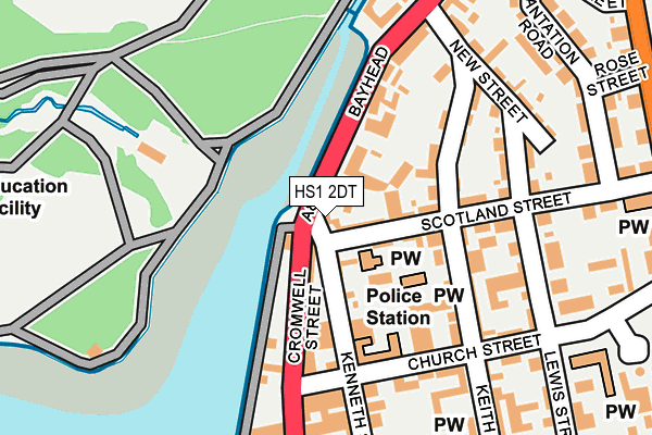 HS1 2DT map - OS OpenMap – Local (Ordnance Survey)