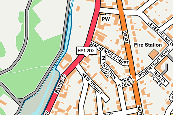 HS1 2DX map - OS OpenMap – Local (Ordnance Survey)