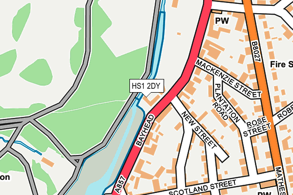 HS1 2DY map - OS OpenMap – Local (Ordnance Survey)