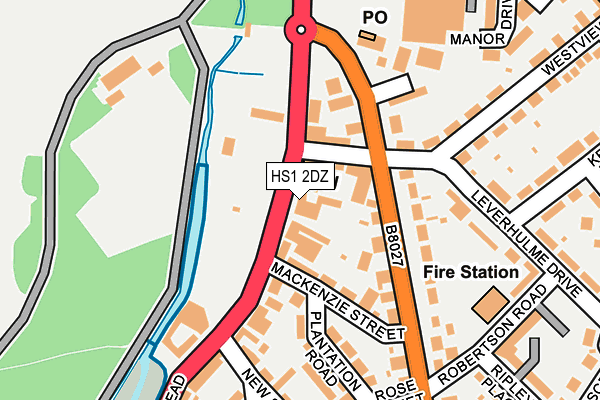 HS1 2DZ map - OS OpenMap – Local (Ordnance Survey)