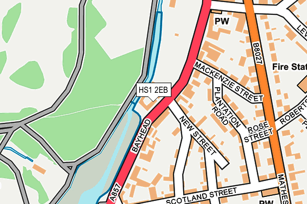 HS1 2EB map - OS OpenMap – Local (Ordnance Survey)