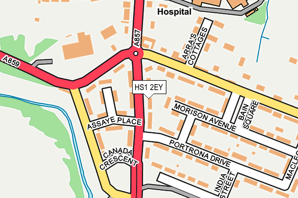 HS1 2EY map - OS OpenMap – Local (Ordnance Survey)