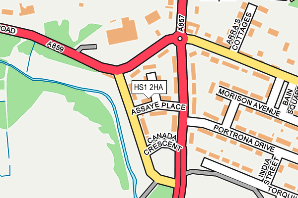 HS1 2HA map - OS OpenMap – Local (Ordnance Survey)