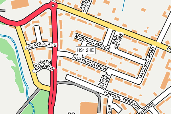 HS1 2HE map - OS OpenMap – Local (Ordnance Survey)